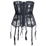 Sexy Lace-Up Black Corset / Steampunk Bone Corsets and Bustiers in Alternative Fashion - EVE's SECRETS