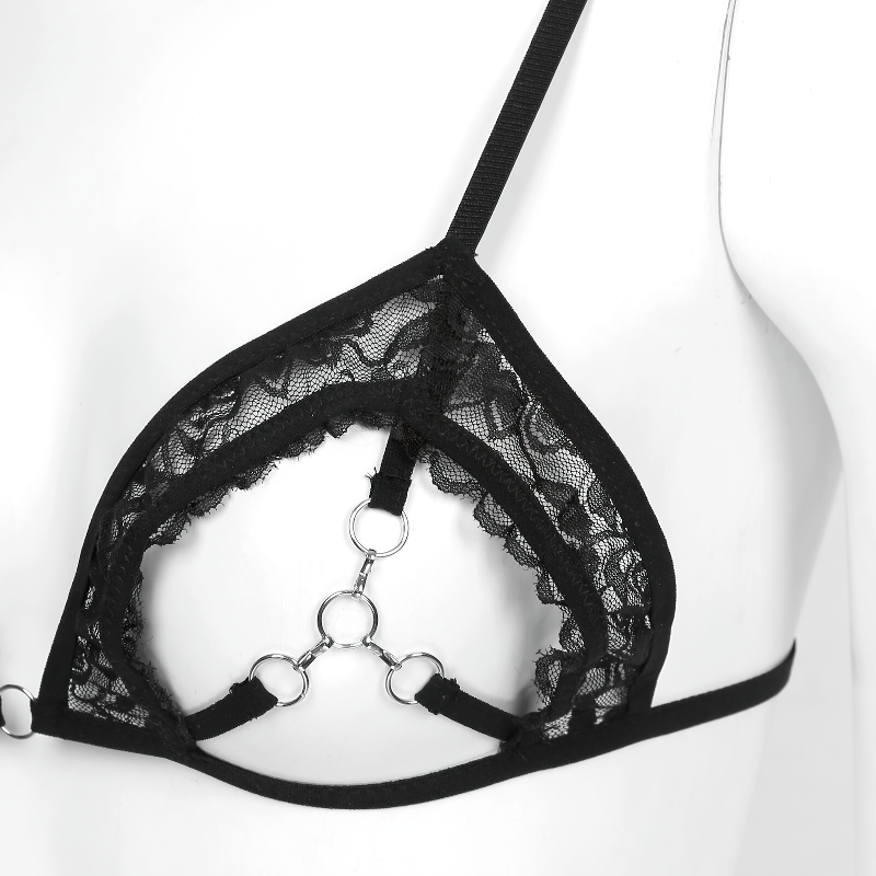 Sexy Ladies Push Up See Through Bra / Hollow Out Open Cups Womens Lingerie - EVE's SECRETS