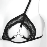 Sexy Ladies Push Up See Through Bra / Hollow Out Open Cups Womens Lingerie - EVE's SECRETS