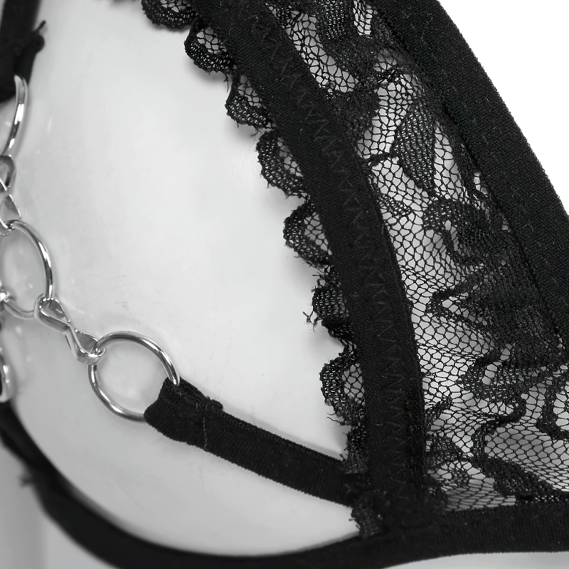 Sexy Ladies Push Up See Through Bra / Hollow Out Open Cups Womens Lingerie - EVE's SECRETS