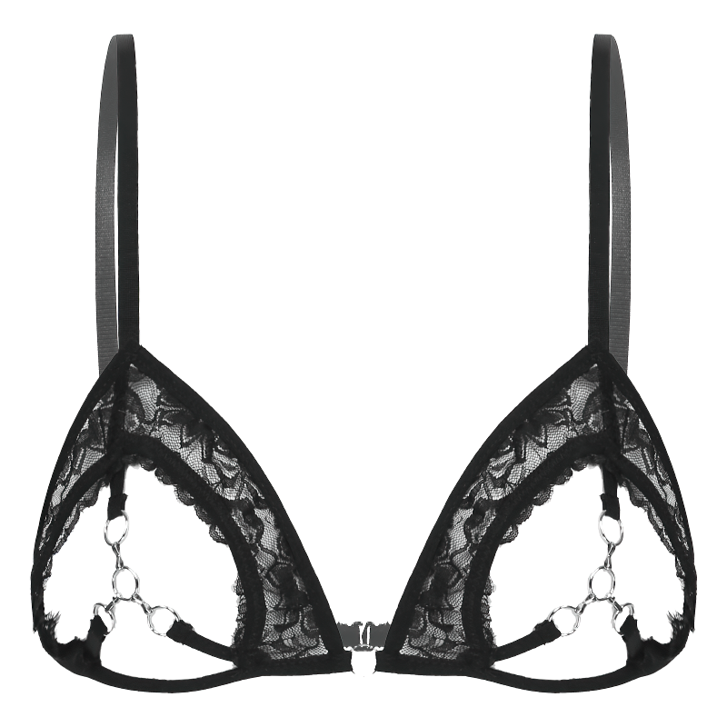Sexy Ladies Push Up See Through Bra / Hollow Out Open Cups Womens Lingerie - EVE's SECRETS