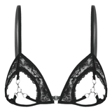 Sexy Damen-Push-up-BH mit durchsichtigem Push-up / ausgehöhlten, offenen Cups. Damenunterwäsche