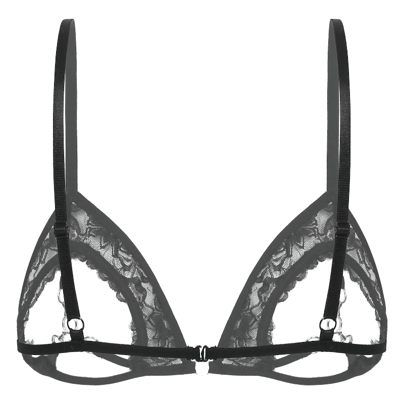 Sexy Ladies Push Up See Through Bra / Hollow Out Open Cups Womens Lingerie - EVE's SECRETS