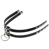 Sexy Layered Choker / Cosplay Necklace with Metal Rings / BDSM Aesthetic Accessories - EVE's SECRETS