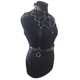 Sexy Lingerie BDSM Bondage Body Harness for Women in Black Colour / Leather Bdsm Garter Belt - EVE's SECRETS