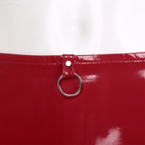 Sexy Low Waist Wet Look Briefs with Zipper Crotch / Shiny Panties with Rings / Women's Underwear - EVE's SECRETS