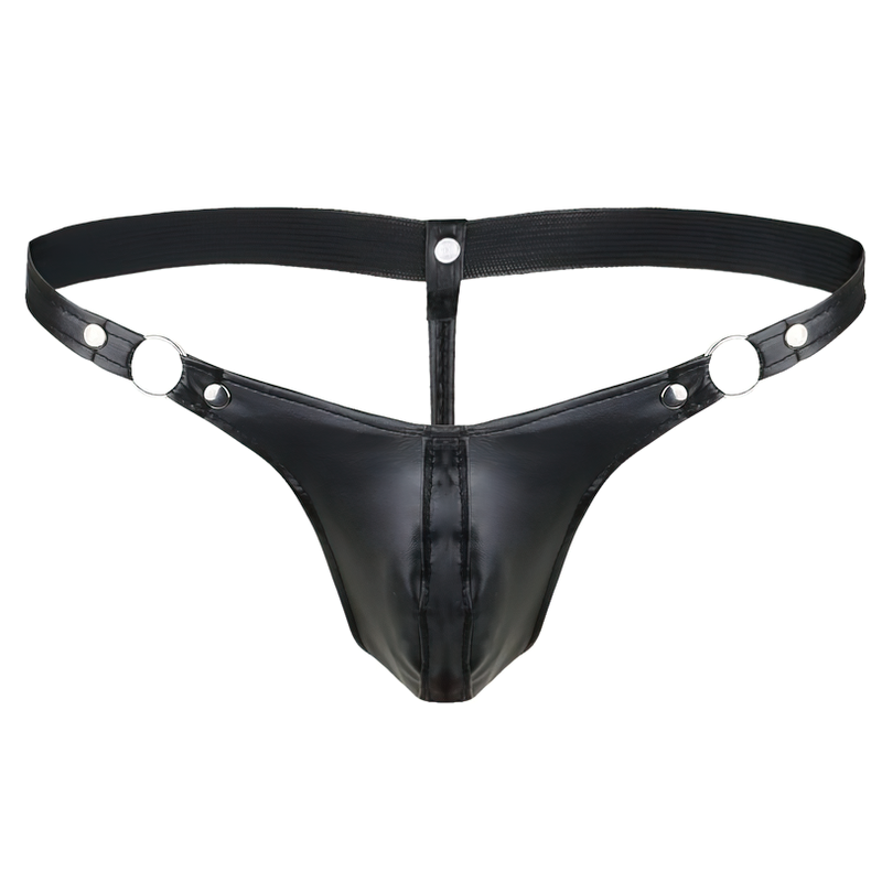 Sexy Male PU Leather Jockstrap Lingerie / G-string Male Bikini Jockstrap Underpants - EVE's SECRETS