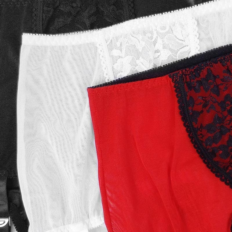 Sexy Man's Boxer Panties With Lace And Suspenders For Stockings / Aesthetic Male Underwear - EVE's SECRETS