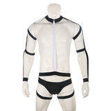Sous-vêtements élastiques de harnais de corps de bondage d'hommes sexy / lingerie masculine d'usure d'étape de fétiche