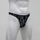 Sexy Men's G-String Lace Underwear Panties / Hollow Out T-Back Transparent Panties for Men - EVE's SECRETS