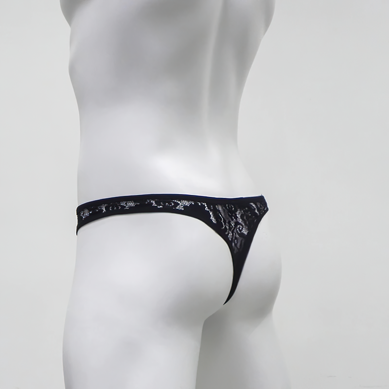 Sexy Men's G-String Lace Underwear Panties / Hollow Out T-Back Transparent Panties for Men - EVE's SECRETS