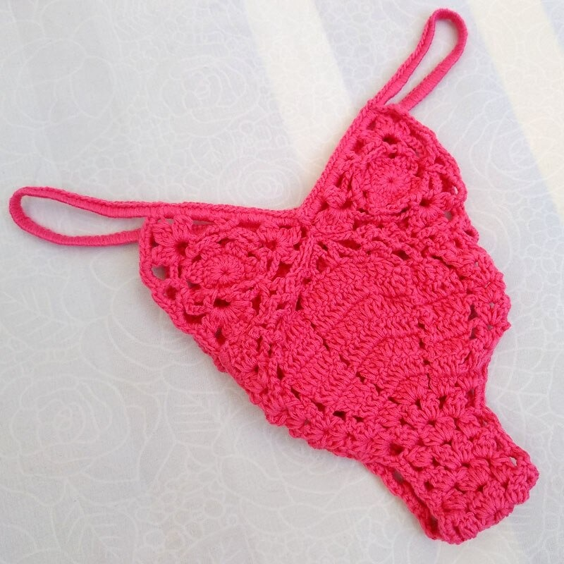 Sexy Men's Handmade Lingerie / Low Waist Cotton Crochet Panties / Hollow Out Underwear - EVE's SECRETS