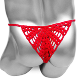 Sexy Men's Handmade Lingerie / Low Waist Cotton Crochet Panties / Hollow Out Underwear - EVE's SECRETS