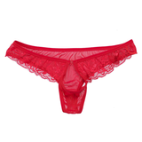 Sexy Men's Lace Transparent Underwear / See-Through Mesh Front Hole Lingerie Underpanties - EVE's SECRETS