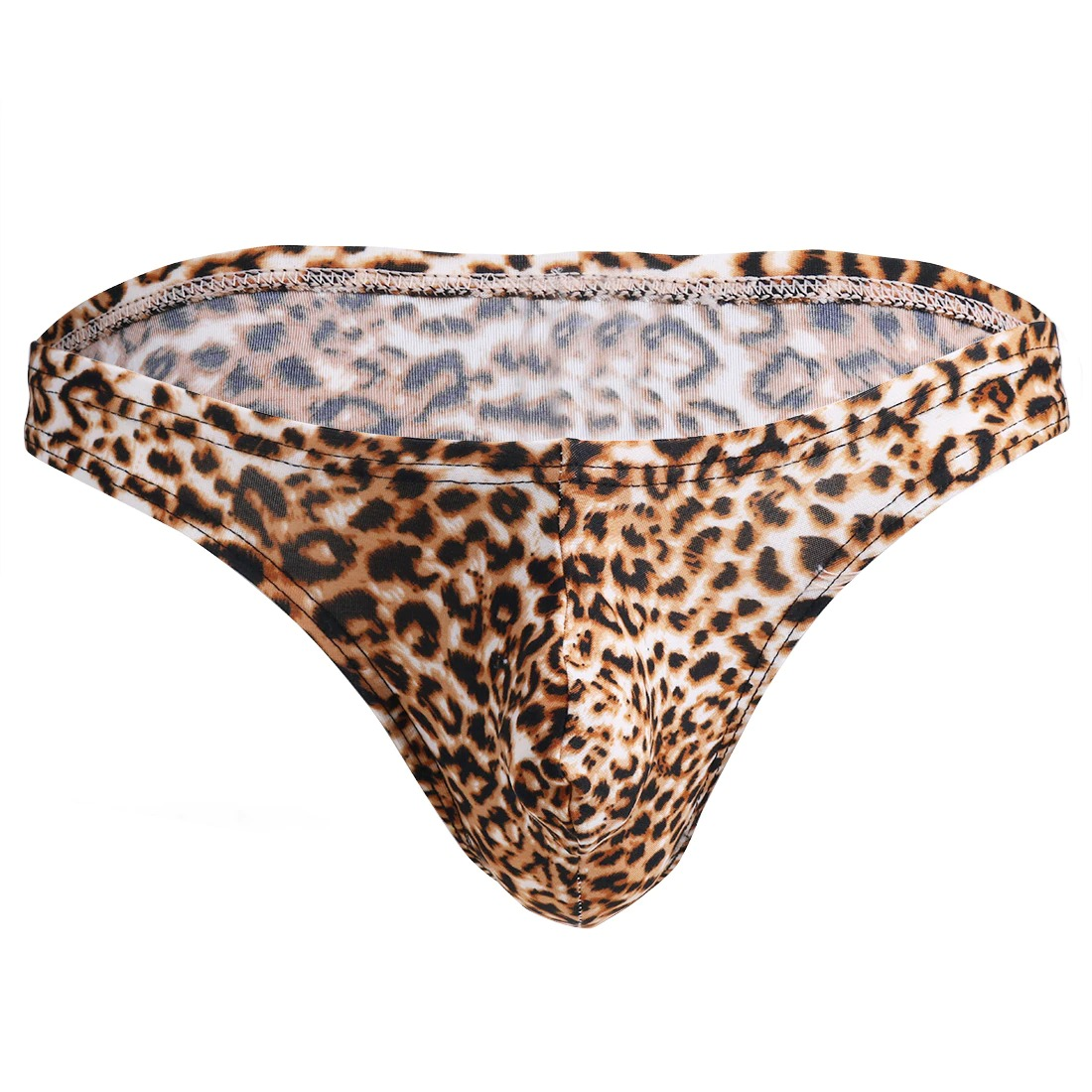 Sexy Men's Print Leopard Underwear / Male Bikini Panties with Bulge Pouch / Exotic Briefs - EVE's SECRETS