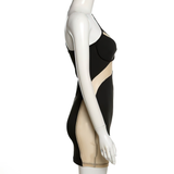 Sexy Outfits For Women / Transparent Mini Dress With Deep Neck / Erotic Tight Clothes - EVE's SECRETS