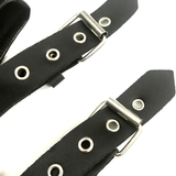Sexy Patent Leather Shorts with Belts / Women Black Stretch Shorts / Female Fashion Clothing - EVE's SECRETS