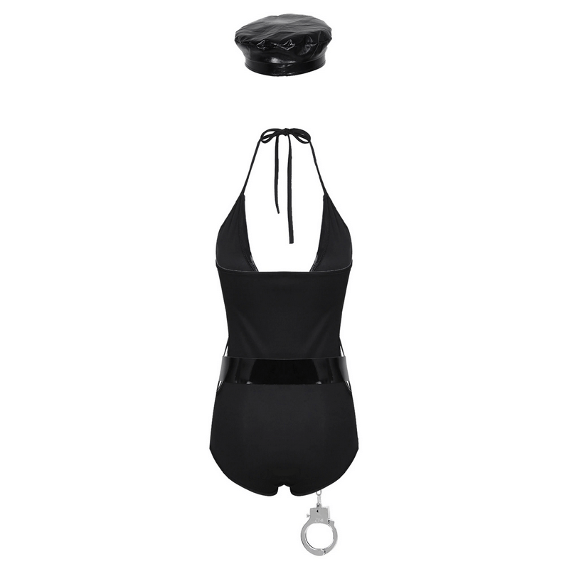 Sexy Police Officer Cosplay Four-piece Costume / Women's Erotic Outfits for Sex Games - EVE's SECRETS