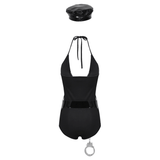 Sexy Police Officer Cosplay Four-piece Costume / Women's Erotic Outfits for Sex Games - EVE's SECRETS