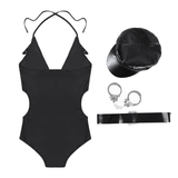 Sexy Police Officer Cosplay Four-piece Costume / Women's Erotic Outfits for Sex Games - EVE's SECRETS
