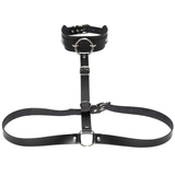 Sexy PU Leather Body Harness / Choker Collar With Metal Ring / Cosplay Erotic Accessories - EVE's SECRETS