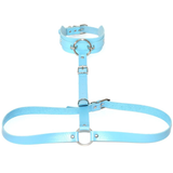Sexy PU Leather Body Harness / Choker Collar With Metal Ring / Cosplay Erotic Accessories - EVE's SECRETS