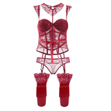 Sexy Push-Up Women's Underwear / Steampunk Fashion Clothes / Fetish Set of Bra top + Stockings - EVE's SECRETS