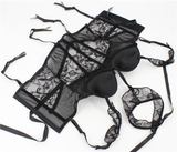 Sexy Push-Up Women's Underwear / Steampunk Fashion Clothes / Fetish Set of Bra top + Stockings - EVE's SECRETS
