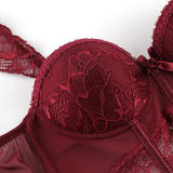 Sexy Push-Up Women's Underwear / Steampunk Fashion Clothes / Fetish Set of Bra top + Stockings - EVE's SECRETS