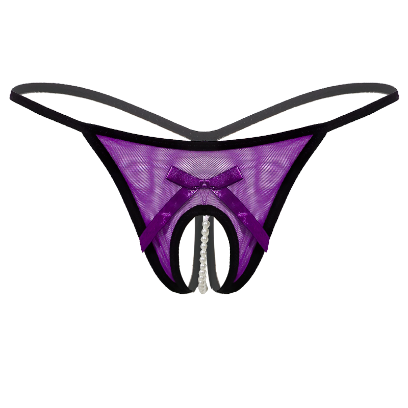 Sexy See Through Open Crotch Briefs Panties / Female T-Back Thong Panties Underwear - EVE's SECRETS