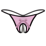 Sexy See Through Open Crotch Briefs Panties / Female T-Back Thong Panties Underwear - EVE's SECRETS