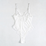 Sexy Sheer Bodysuit with Lace Elements / Women's Erotic Outfits - EVE's SECRETS