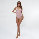 Sexy Sheer Bodysuit with Lace Elements / Women's Erotic Outfits - EVE's SECRETS