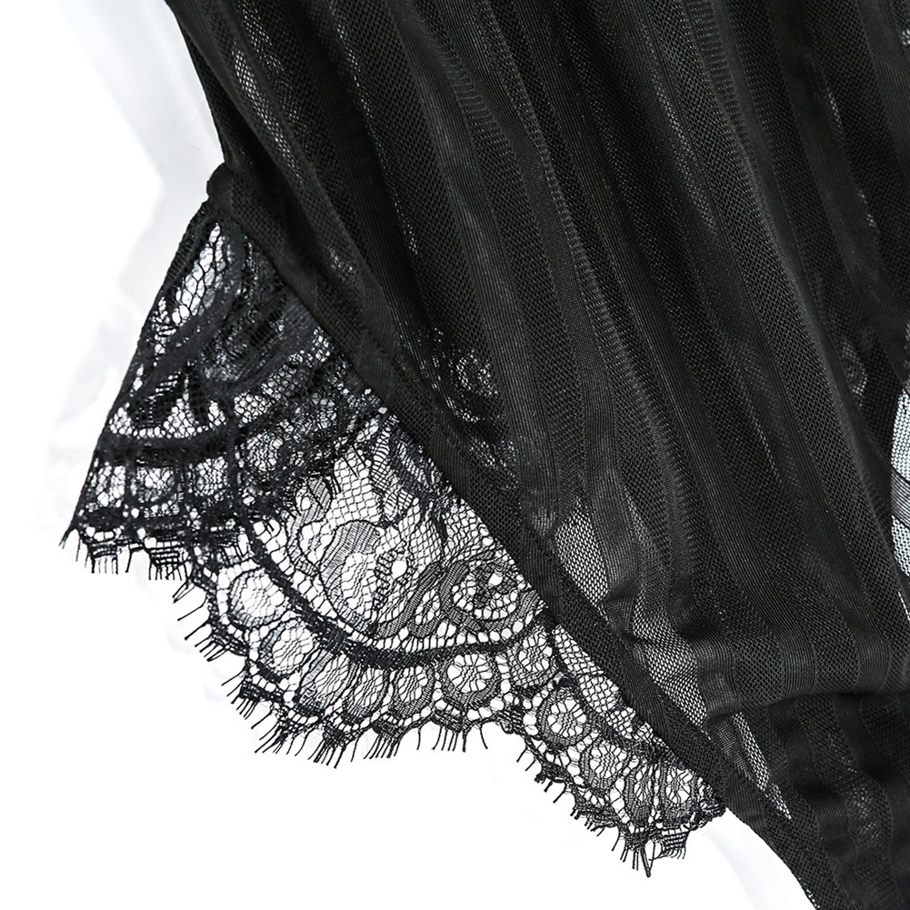Sexy Sheer Bodysuit with Lace Elements / Women's Erotic Outfits - EVE's SECRETS