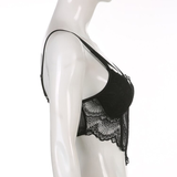 Sexy Transparent Corset for Ladies / Women's Crop Top with Lace / Erotic Solid Clothes - EVE's SECRETS