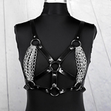 Sexy Women PU Leather Bra Harness / Body Bondage Garter Belt / Underwear Bust Suspenders - EVE's SECRETS