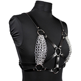 Sexy Women PU Leather Bra Harness / Body Bondage Garter Belt / Underwear Bust Suspenders - EVE's SECRETS