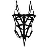 Sexy Women Strappy Body Harness / Nylon Black Bodysuit Straps in Alternative Style - EVE's SECRETS