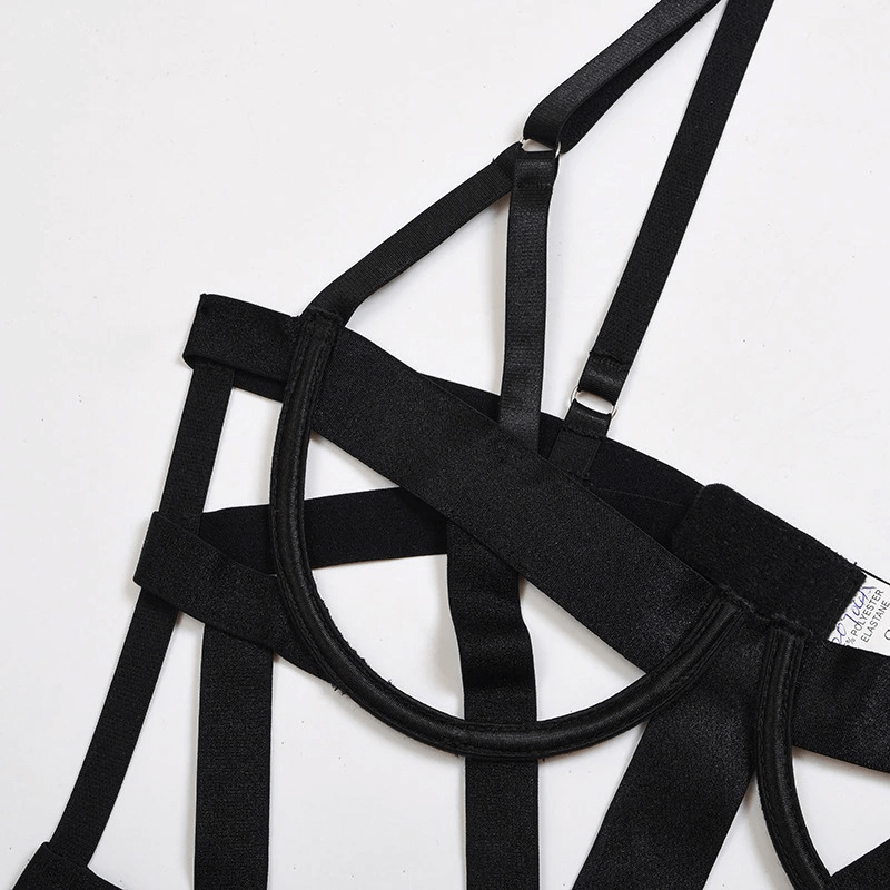 Sexy Women's Strappy Body Harness / Nylon Bodysuit in Alternative Style - EVE's SECRETS