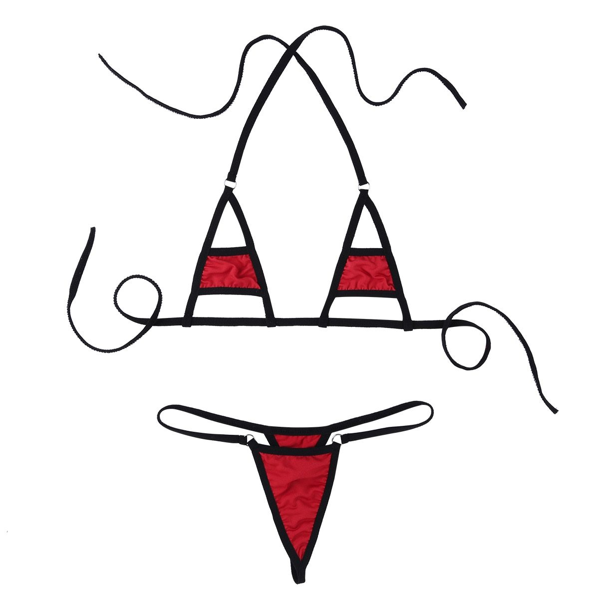 Sexy Women Underwear Lingerie Set / Micro Bikini Bra Top with Briefs Bottoms - EVE's SECRETS