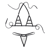 Sexy Women Underwear Lingerie Set / Micro Bikini Bra Top with Briefs Bottoms - EVE's SECRETS