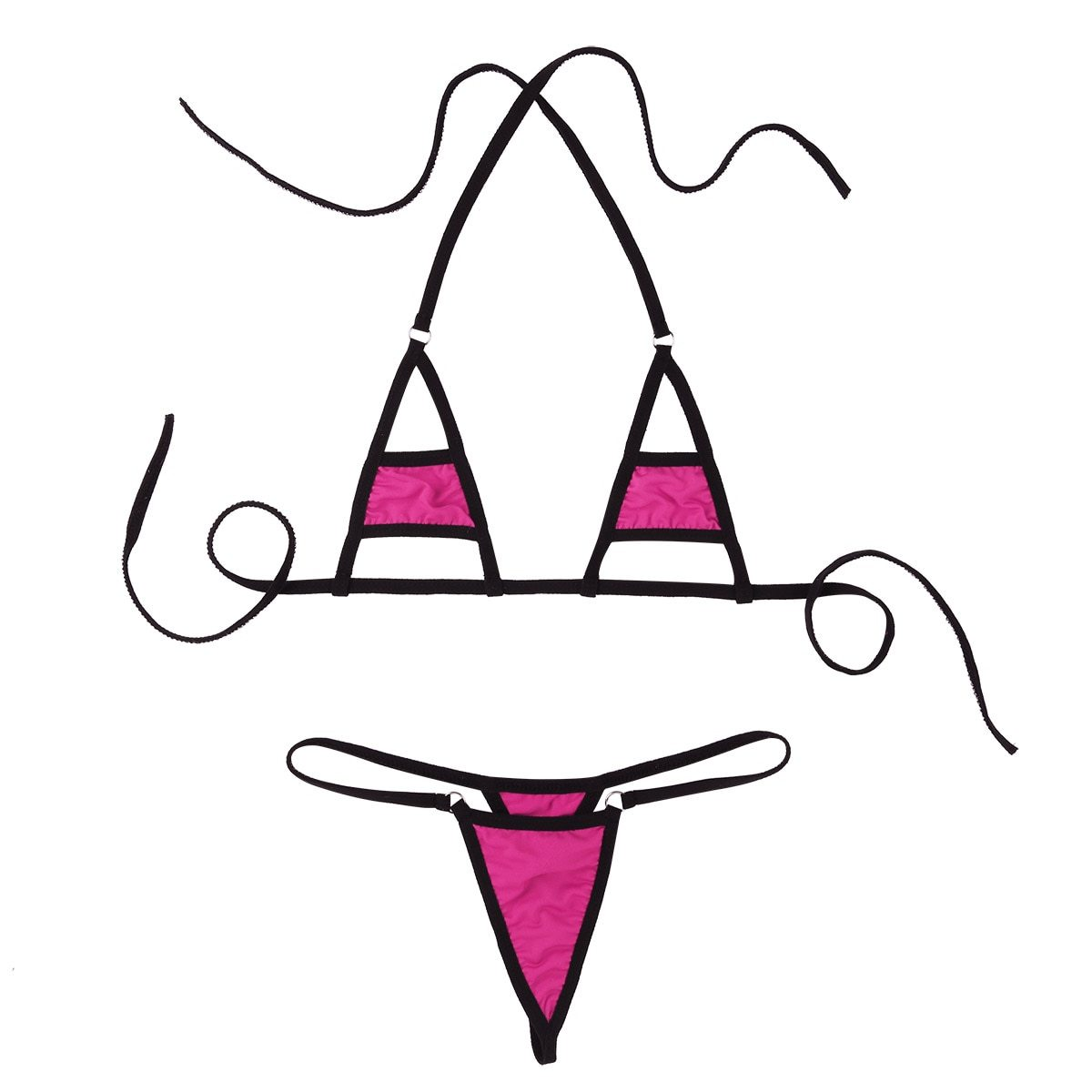 Sexy Women Underwear Lingerie Set / Micro Bikini Bra Top with Briefs Bottoms - EVE's SECRETS