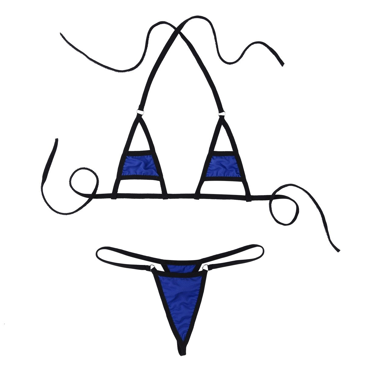 Sexy Women Underwear Lingerie Set / Micro Bikini Bra Top with Briefs Bottoms - EVE's SECRETS