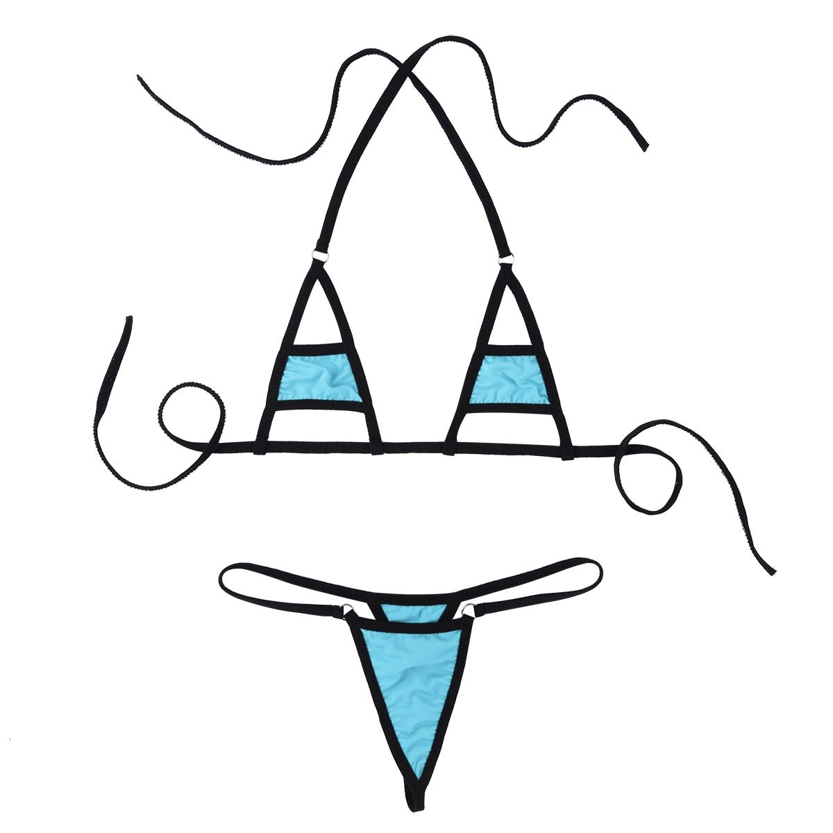 Sexy Women Underwear Lingerie Set / Micro Bikini Bra Top with Briefs Bottoms - EVE's SECRETS
