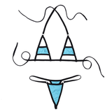 Sexy Women Underwear Lingerie Set / Micro Bikini Bra Top with Briefs Bottoms - EVE's SECRETS