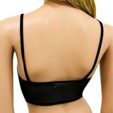 Sexy Women's Crop Top with Shiny Shell / Transparent Mesh Top for Ladies - EVE's SECRETS