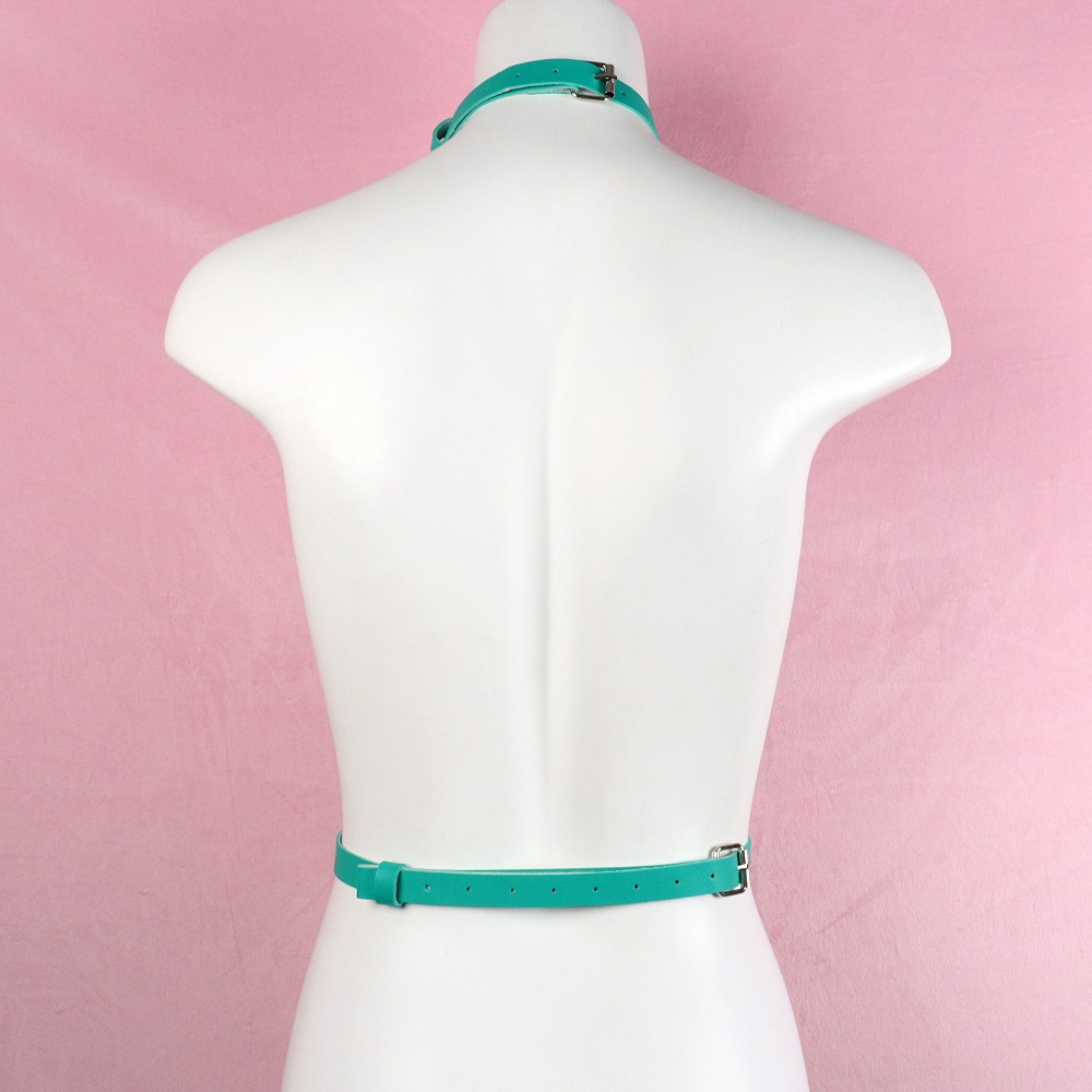 Sexy Women's Faux Leather Body Harness in Different Colors / Adjustable Body Bondage - EVE's SECRETS
