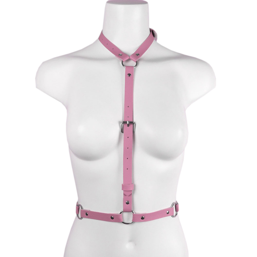 Sexy Women's Faux Leather Body Harness in Different Colors / Adjustable Body Bondage - EVE's SECRETS