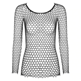 Sexy Women's Fishnet Top / Slim Fit Stretchy Clothing for Women / Female Eye-Catching Outfits - EVE's SECRETS