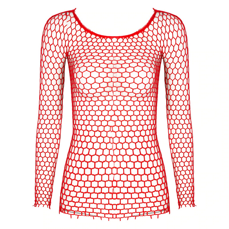 Sexy Women's Fishnet Top / Slim Fit Stretchy Clothing for Women / Female Eye-Catching Outfits - EVE's SECRETS